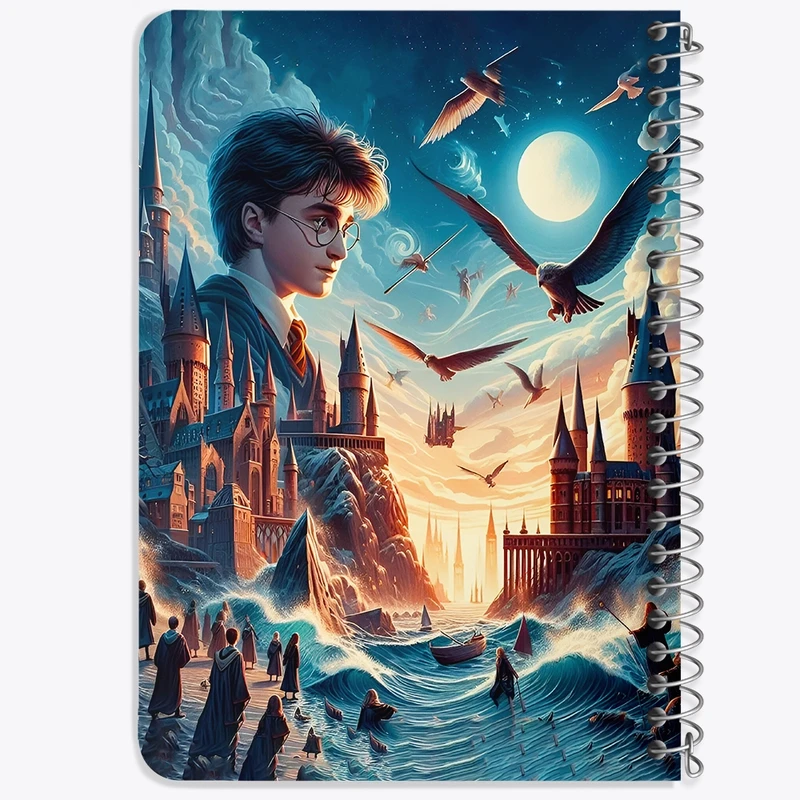دفتر یادداشت 50 برگ خندالو طرح هری پاتر (Harry Potter) کد N2650