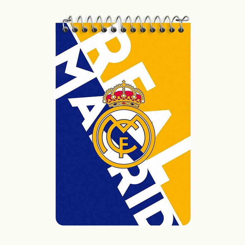 دفتر یادداشت 50 برگ خندالو طرح رئال مادرید (Real Madrid) کد F6891