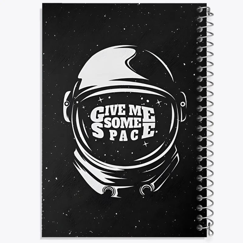 دفتر ژورنال نویسی 50 برگ خندالو مدل نقطه ای طرح فضانورد کد F11050