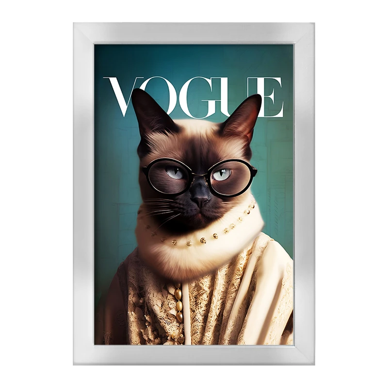 تابلو خندالو طرح گربه کد F10848