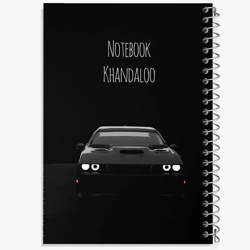 دفتر مشق 50 برگ خندالو طرح ماشین اسپرت (Dodge Challenger) کد N7505