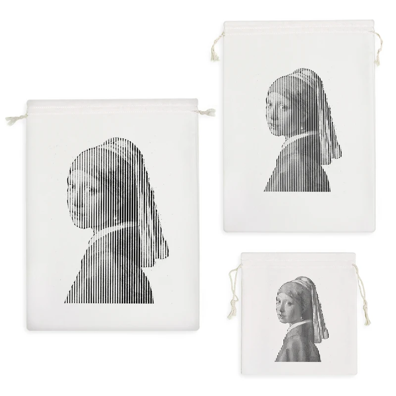 نظم دهنده خندالو مدل دختری با گوشواره های مروارید کد 1747 مجموعه 3 عددی