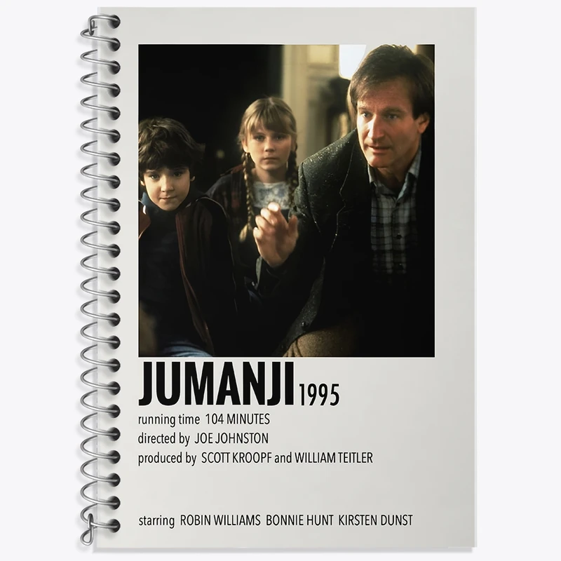 دفتر زبان 50 برگ خندالو مدل سه خط طرح جومانجی (Jumanji) کد F13122