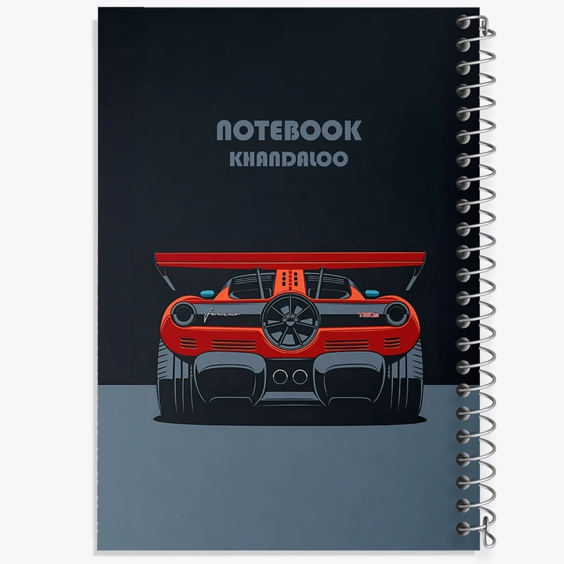 دفتر ژورنال نویسی 50 برگ خندالو مدل نقطه ای طرح ماشین اسپرت کد N7537