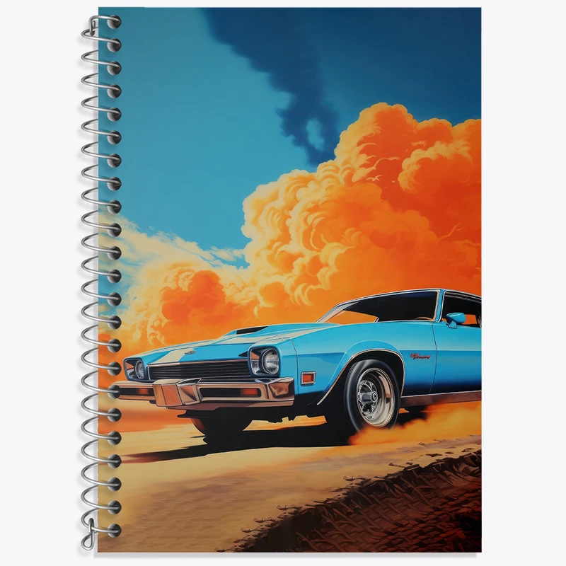 دفتر نت موسیقی 50 برگ خندالو طرح ماشین کلاسیک کد F3217