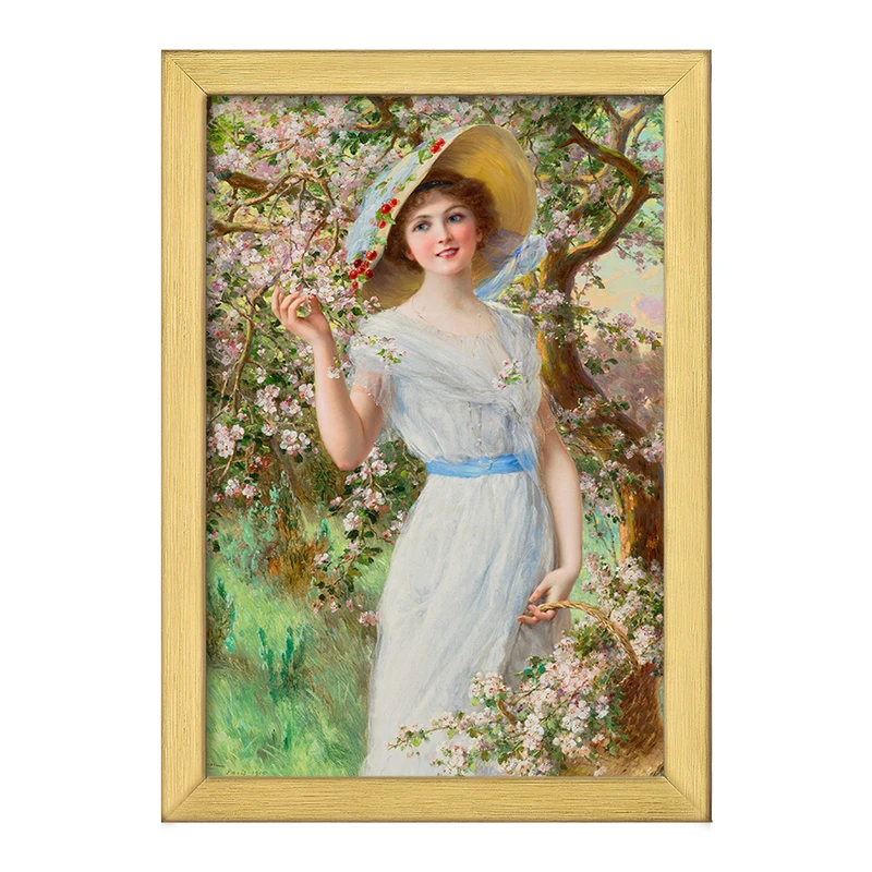 تابلو خندالو طرح نقاشی شکوفه گیلاس اثر امیلی ورنون کد F12217