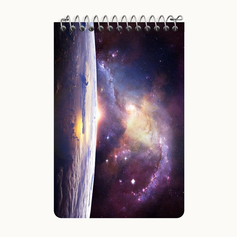 دفتر یادداشت 50 برگ خندالو طرح کهکشان (galaxy) کد F6707
