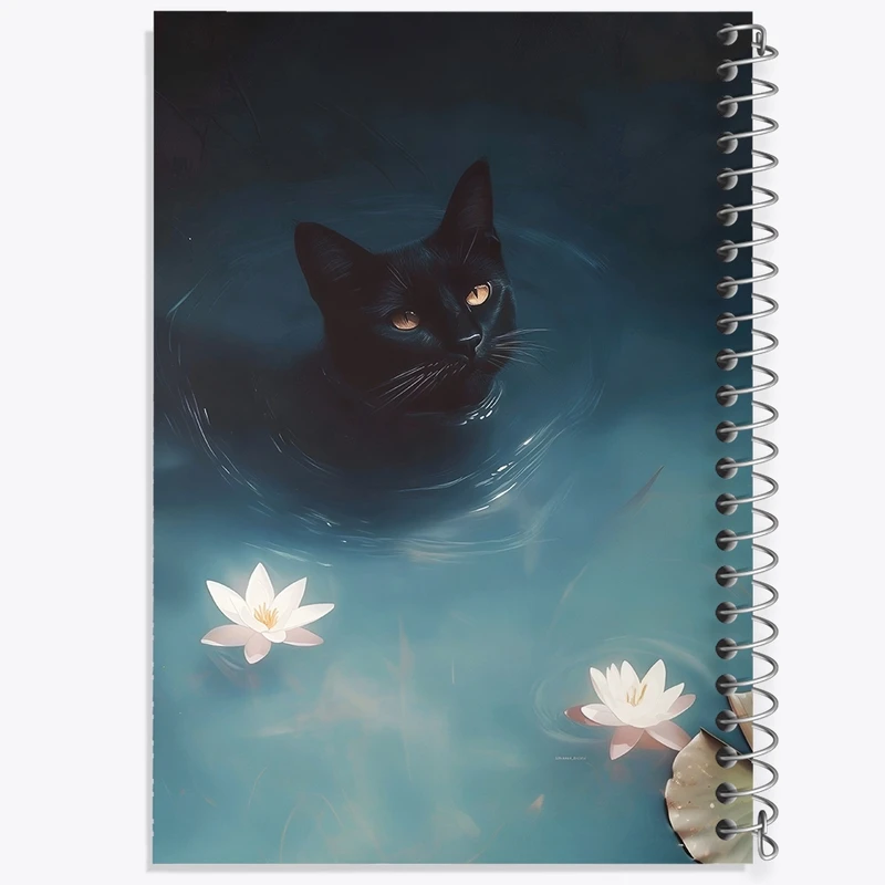 دفتر شطرنجی 50 برگ خندالو طرح گربه کد F10723