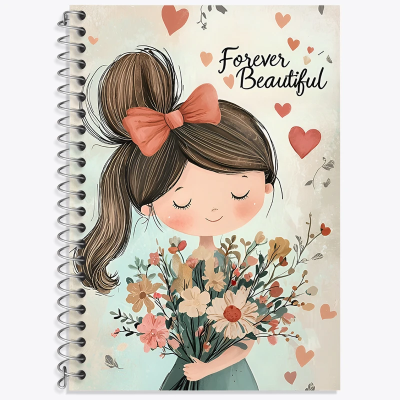 دفتر نت موسیقی 50 برگ خندالو طرح دخترانه فانتزی کد N7355