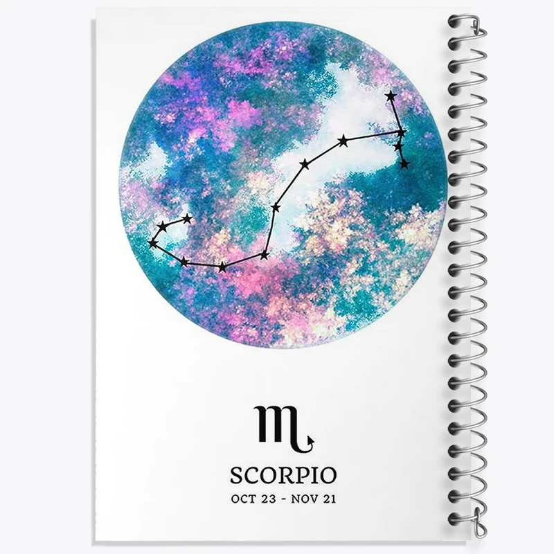 دفتر مشق 50 برگ خندالو طرح ماه تولد آبان کد F11385