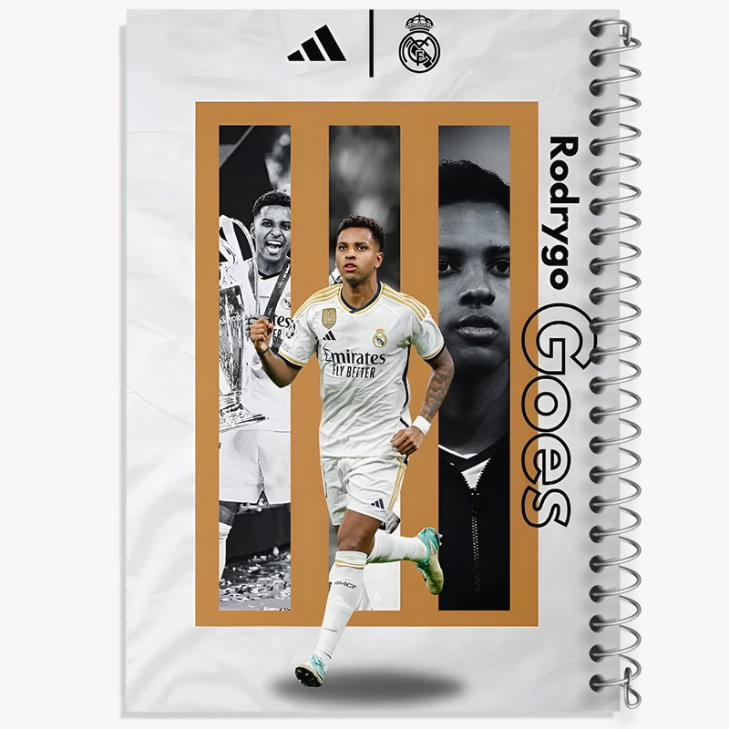 دفتر نقاشی 50 برگ خندالو طرح رودریگو گوئس (Rodrygo Goes) کد F13479