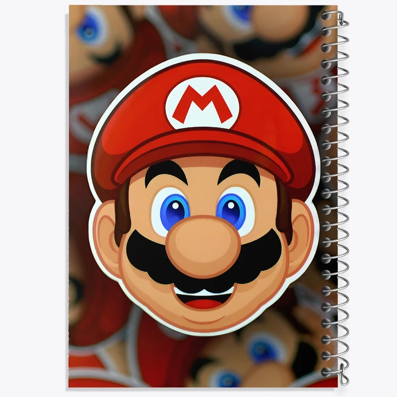 دفتر شطرنجی 50 برگ خندالو طرح (Mario) سوپر ماریو کد N8948