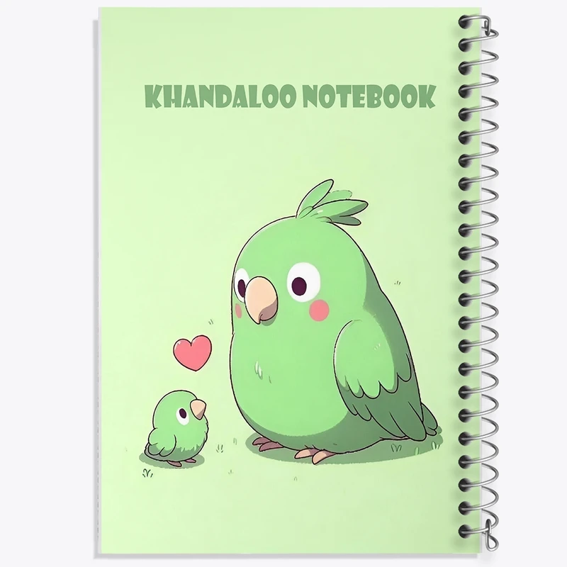 دفتر شطرنجی 50 برگ خندالو طرح حیوانات بامزه کد N7395