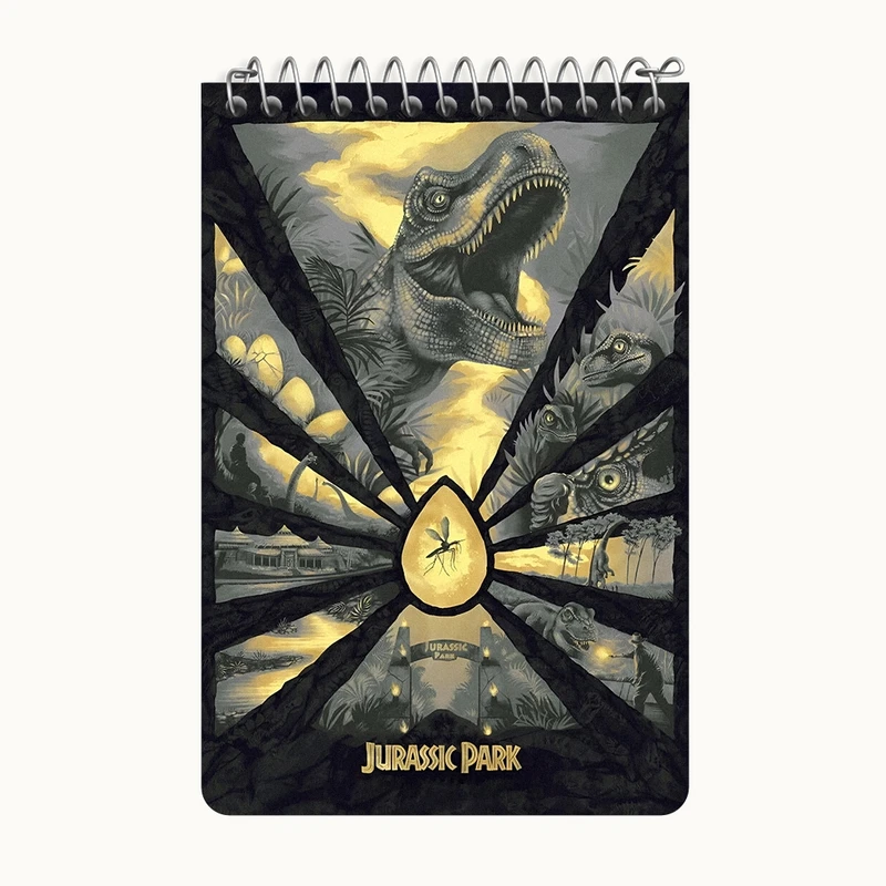 دفتر یادداشت 50 برگ خندالو طرح ژوراسیک (Jurassic Park) کد F13787
