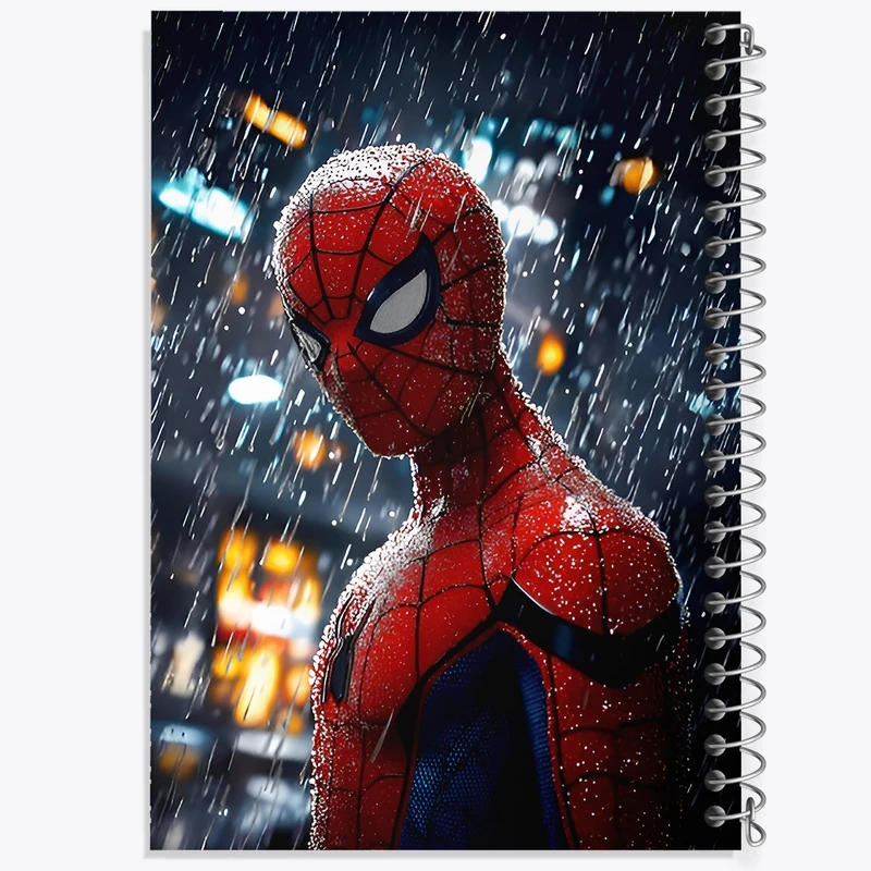 دفتر شطرنجی 50 برگ خندالو طرح مرد عنکبوتی کد F9147