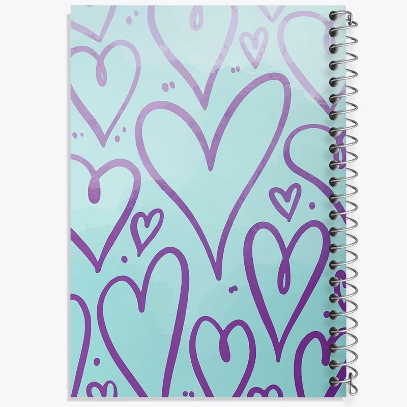 دفتر طراحی 50 برگ خندالو طرح قلب کد N290