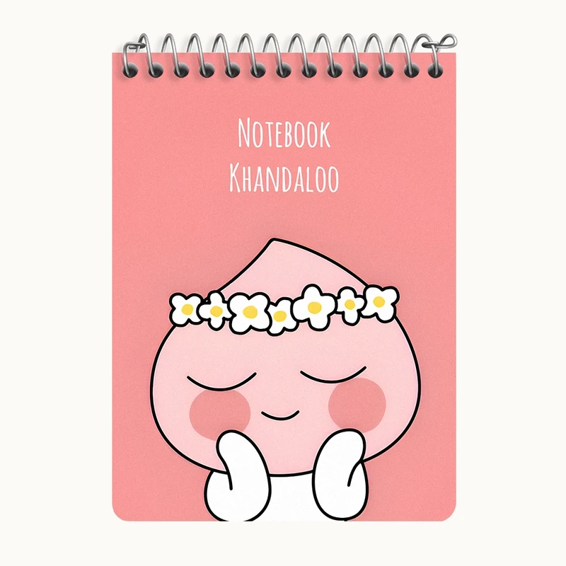 دفتر یادداشت 50 برگ خندالو طرح شکوفه گل کیوت کد N7154