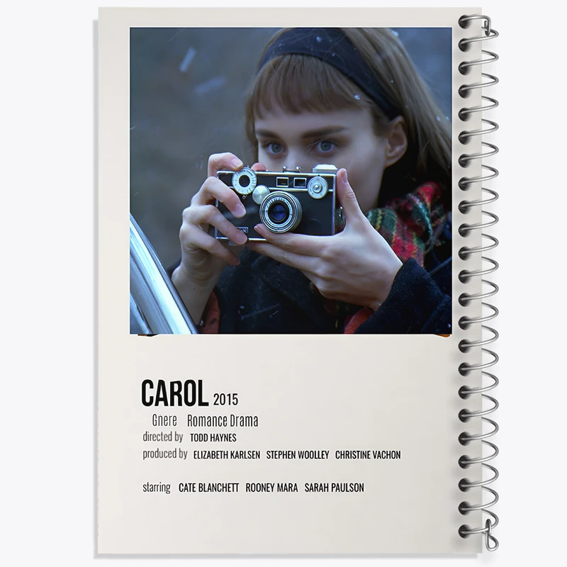 دفتر مشق 50 برگ خندالو طرح کارول (Carol) کد F13071