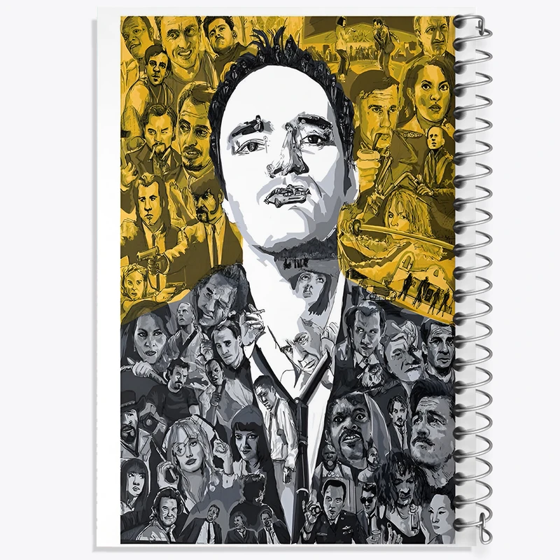 دفتر نقاشی 50 برگ خندالو طرح کوئِنتین تارانتینو (Quentin Tarantino) کد F13558
