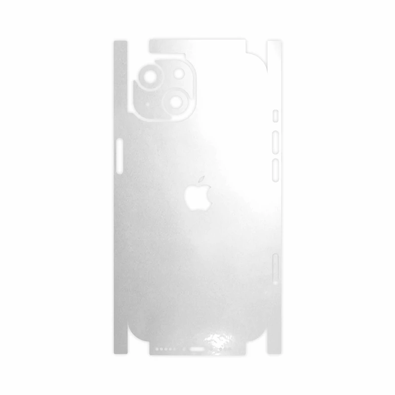 برچسب پوششی ماهوت مدل Metallic-White-FullSkin مناسب برای گوشی موبایل اپل iPhone 14