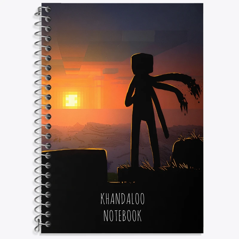 دفتر لغت 50 برگ خندالو طرح بازی ماینکرافت (Minecraft) کد N8717