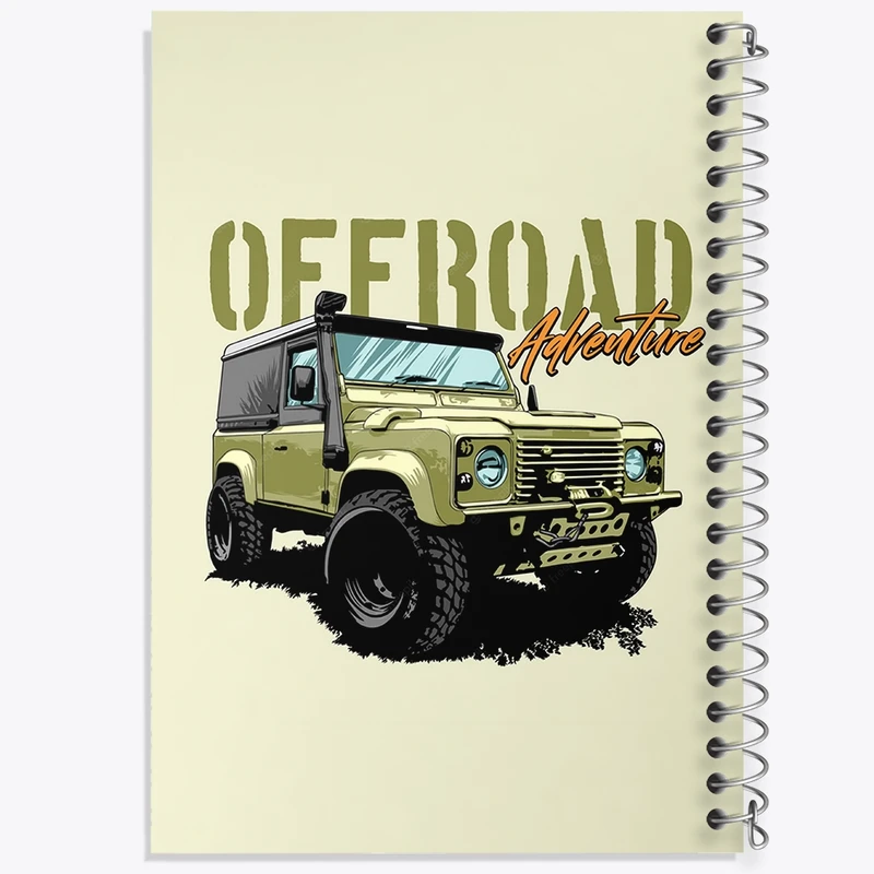 دفتر طراحی 50 برگ خندالو طرح آفرود Off Road کد 26307