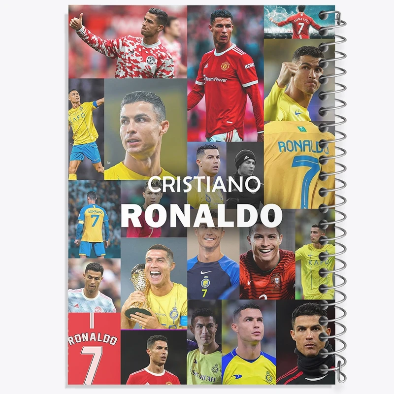 دفتر طراحی 50 برگ خندالو طرح کریستیانو رونالدو کد N9168