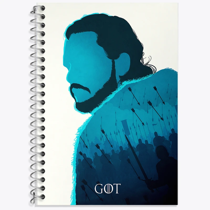 دفتر نت موسیقی 50 برگ خندالو طرح جان اسنو گیم آف ترونز (Game of Thrones) کد F13757