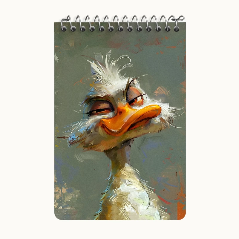 دفتر یادداشت 50 برگ خندالو طرح اردک کد F6588