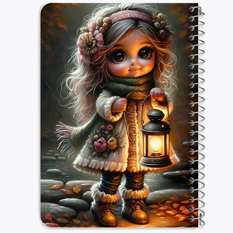دفتر یادداشت 50 برگ خندالو طرح دخترانه کد F6691