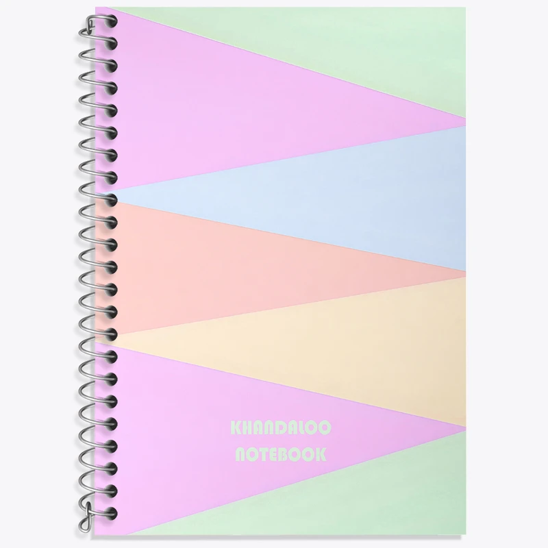 دفتر زبان 50 برگ خندالو مدل دو خط طرح مدرن کد N8616