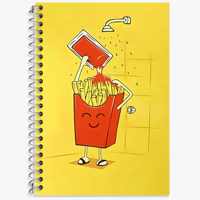 دفتر نت موسیقی 50 برگ خندالو طرح سیب زمینی و سس کچاپ کد F10603