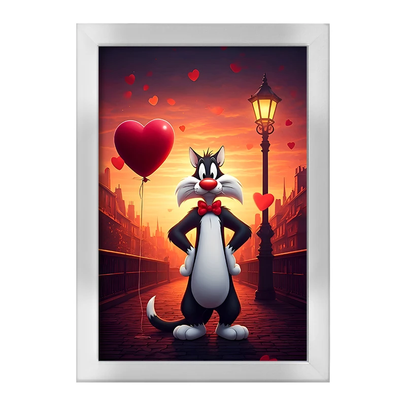 تابلو خندالو طرح سیلوستر (Sylvester) کد F11755