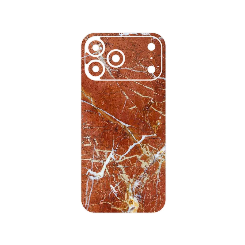 برچسب پوششی ماهوت مدل Red Marble مناسب برای گوشی موبایل اپل iPhone 17 Pro Max