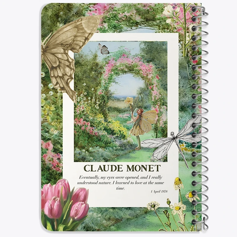دفتر یادداشت 50 برگ خندالو طرح کلود مونه (Claude Monet) کد F10712