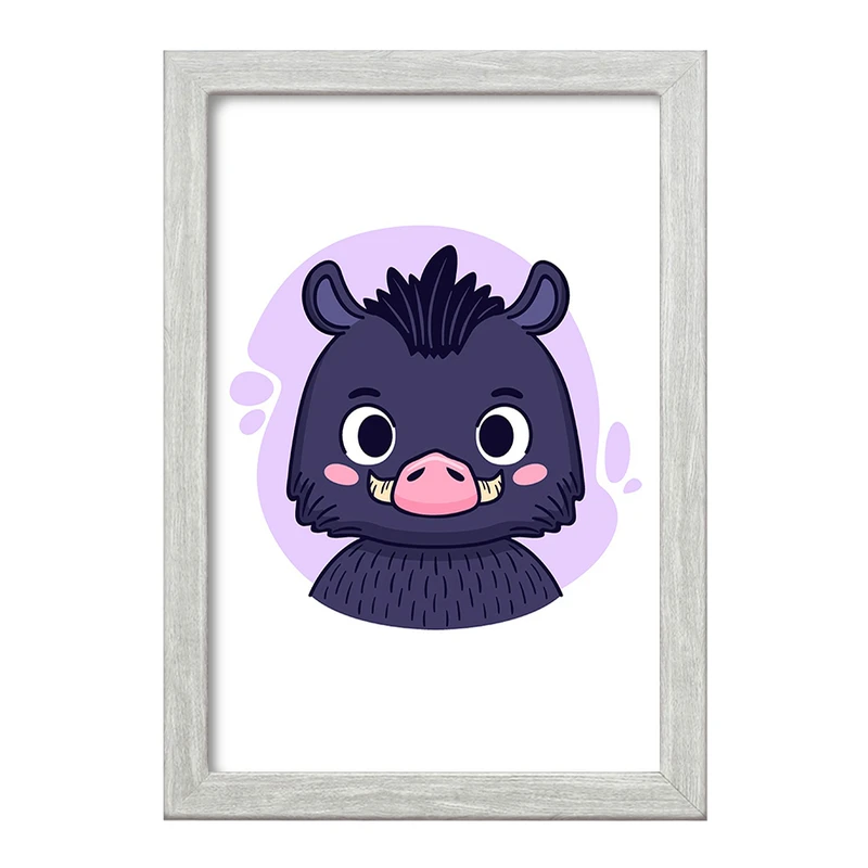 تابلو خندالو طرح حیوانات بامزه کد 37164