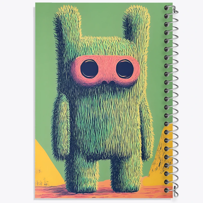 دفتر مشق 50 برگ خندالو طرح هیولای سبزه ایی کد F11770