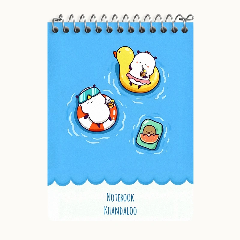 دفتر یادداشت 50 برگ خندالو طرح فانتزی کیوت کد N3956