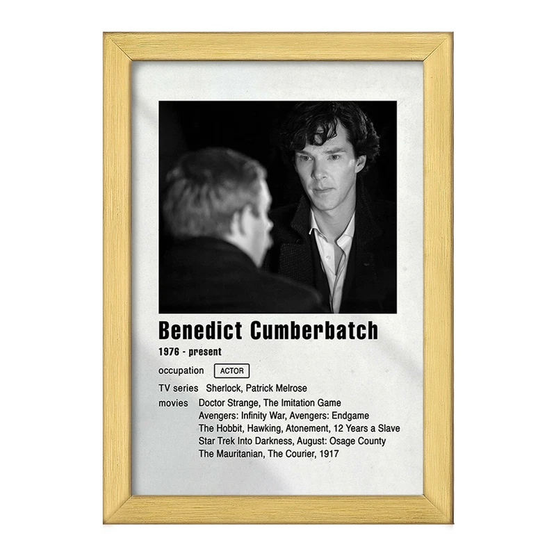 تابلو خندالو طرح بندیکت کامبربچ (Benedict CumberBatch) کد F11204