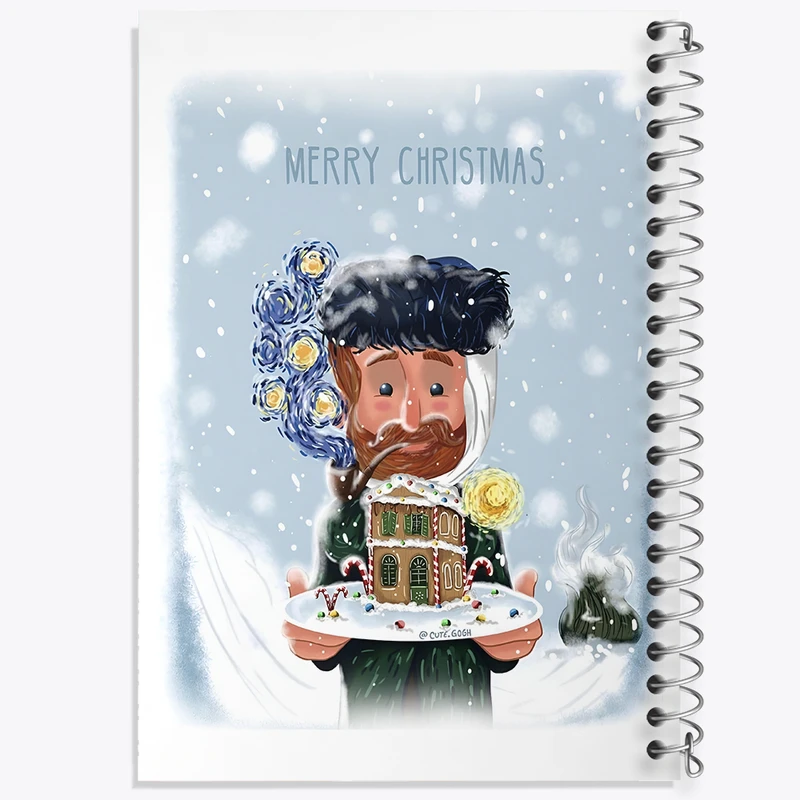 دفتر مشق 50 برگ خندالو طرح ونسان ونگوگ کد F8805