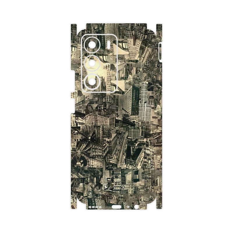برچسب پوششی ماهوت مدل Collage of Skyscraper-FullSkin مناسب برای گوشی موبایل ریلمی C71