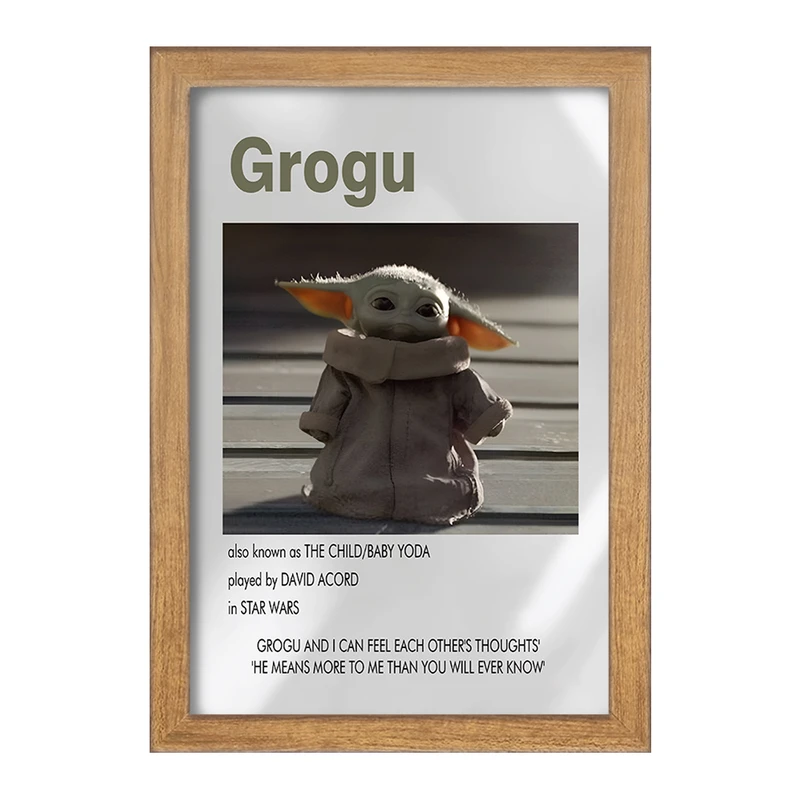 تابلو خندالو طرح بیبی یودا (Grogu) کد F13861
