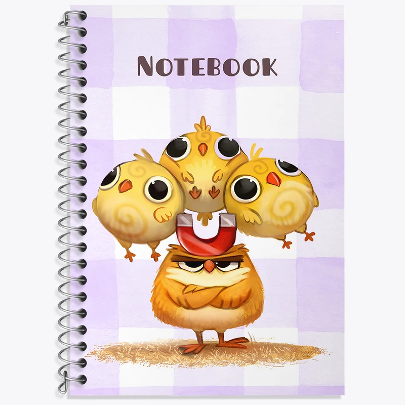 دفتر نت موسیقی 50 برگ خندالو طرح جوجه های بانمک کد N6545