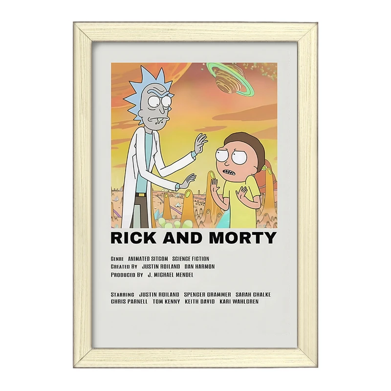 تابلو خندالو طرح ریک و مورتی (Rick and Morty) کد F13203
