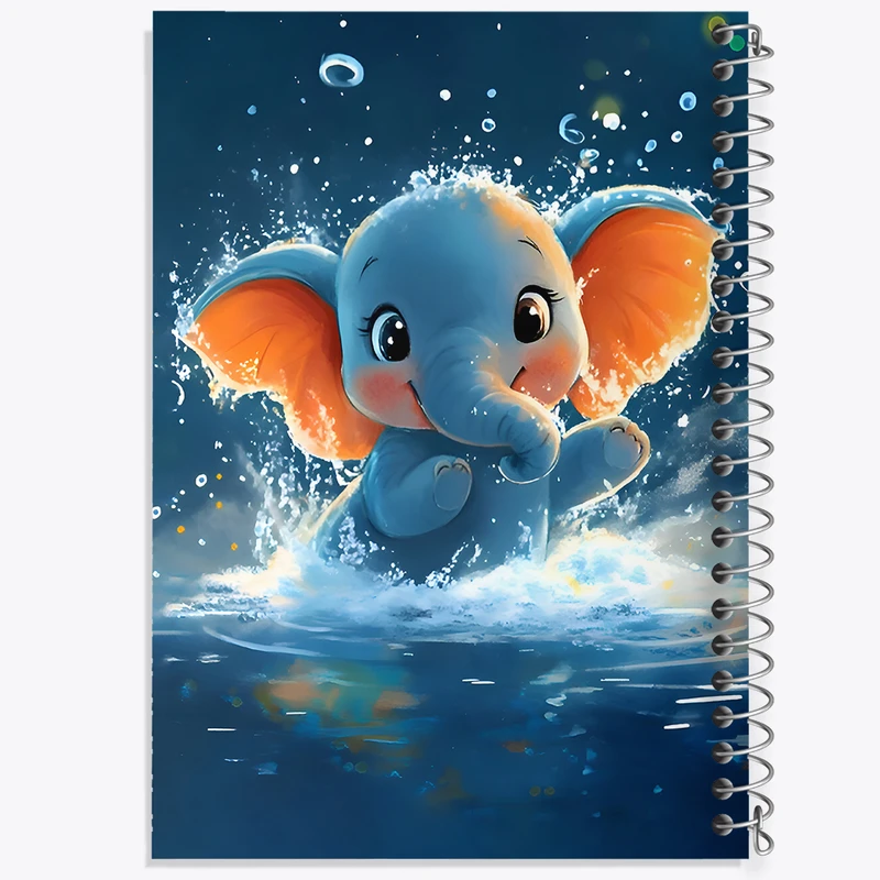 دفتر مشق 50 برگ خندالو طرح فیل کد F9510