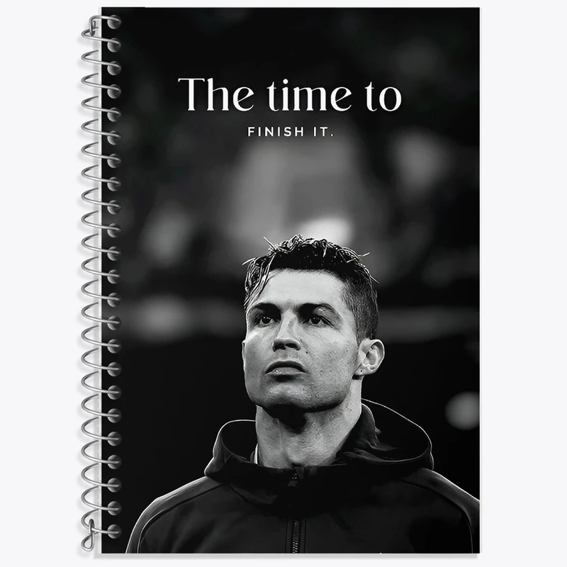 دفتر زبان 50 برگ خندالو مدل سه خط طرح کریستیانو رونالدو کد F14255