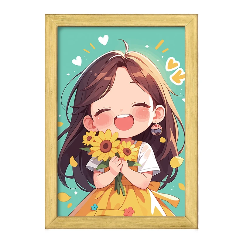 تابلو خندالو طرح دخترانه کیوت کد F2306