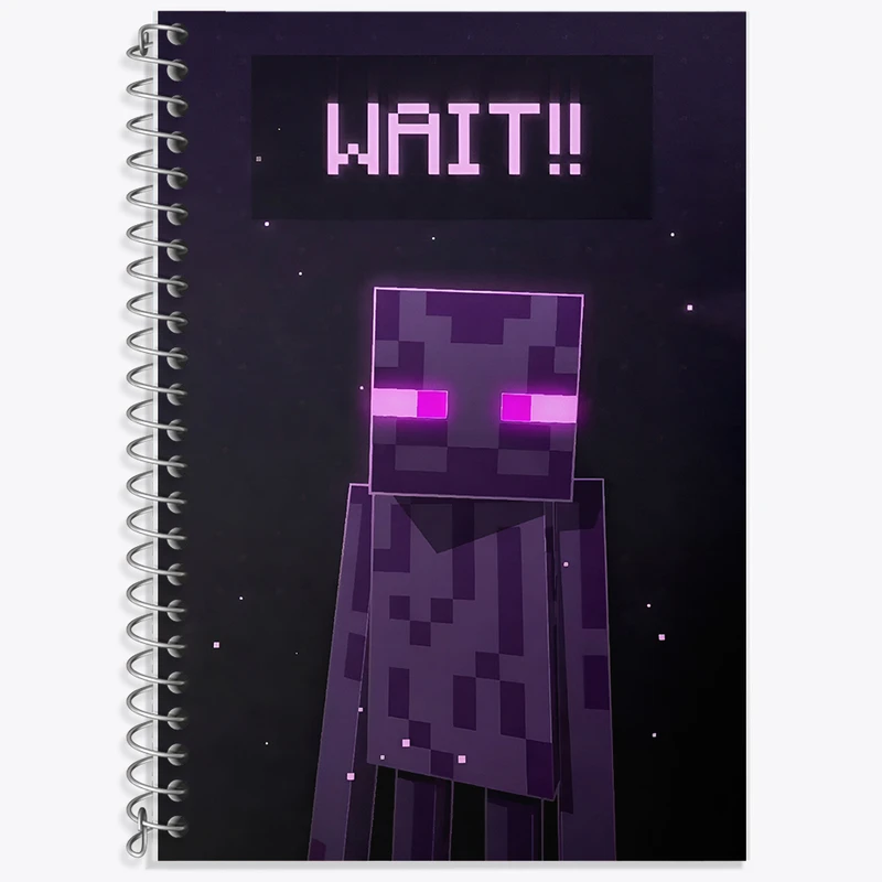 دفتر زبان دوخط 50 برگ خندالو طرح ماینکرافت (Minecraft) کد F13629