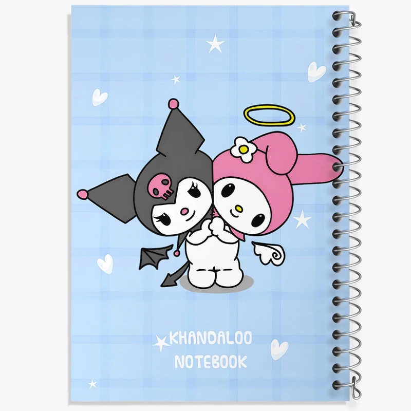 دفتر ژورنال نویسی 50 برگ خندالو مدل نقطه ای طرح کرومی و مای ملودی کد N9082