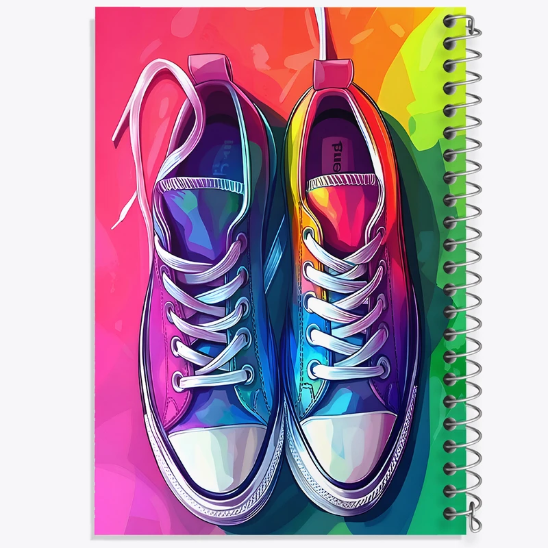 دفتر مشق 50 برگ خندالو طرح کانورس کد F9859